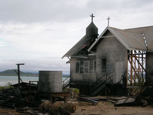 Burnt church